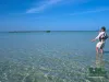 Computer screen wallpaper: Leaning into a Mexican bonefish.